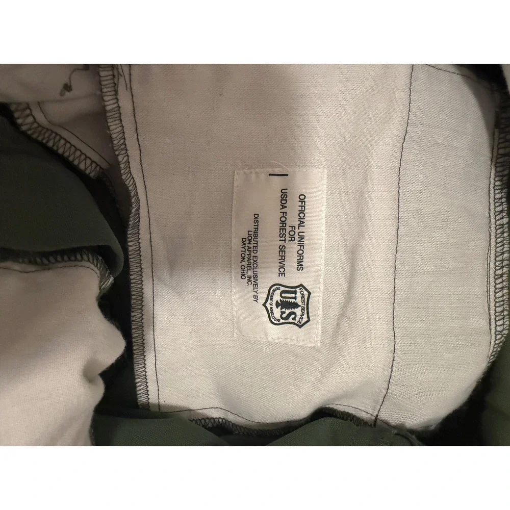 Lion Apparel USDA Forest Service Cargo‎ Shorts Green Size 34 Official Uniform